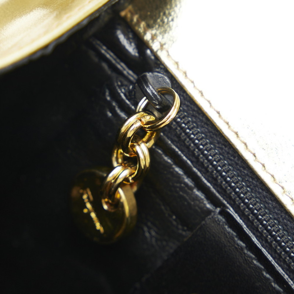 SALVATORE FERRAGAMO Gancini Shoulder Bag P213151 Gold Leather Ladies - Picture 6 of 8